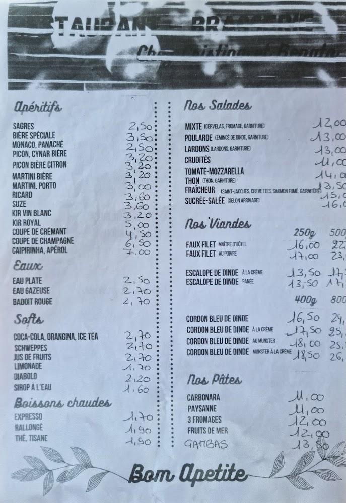 A La Charrue - Menu Image 2